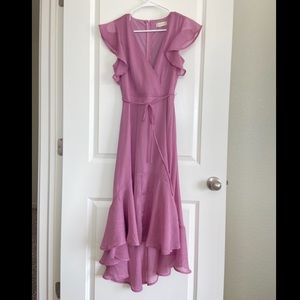 Altar’d State Mauve High Low Dress- size small (EUC)